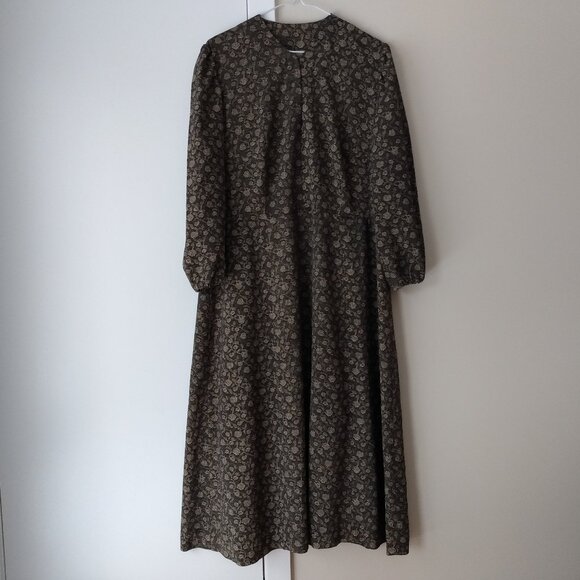 Vintage Amish Mennonite Cape Dress 41.5"B 35"W Detachable Vest - Picture 1 of 9